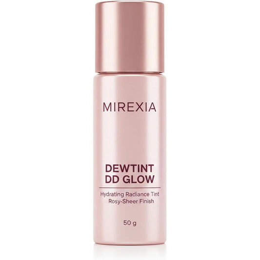 Mirexia DewTint DD Glow Hydrating Radiance Tint front view bottle for dewy makeup finish