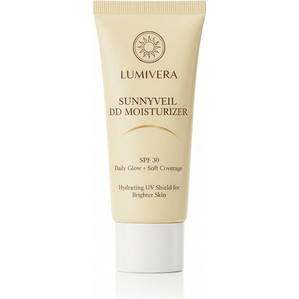 Lumivera SunnyVeil DD Moisturizer front view tube packaging
