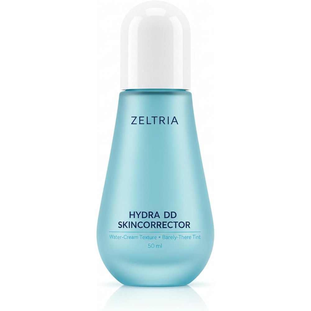 Zeltria HydraDD SkinCorrector front view bottle with water cream tint