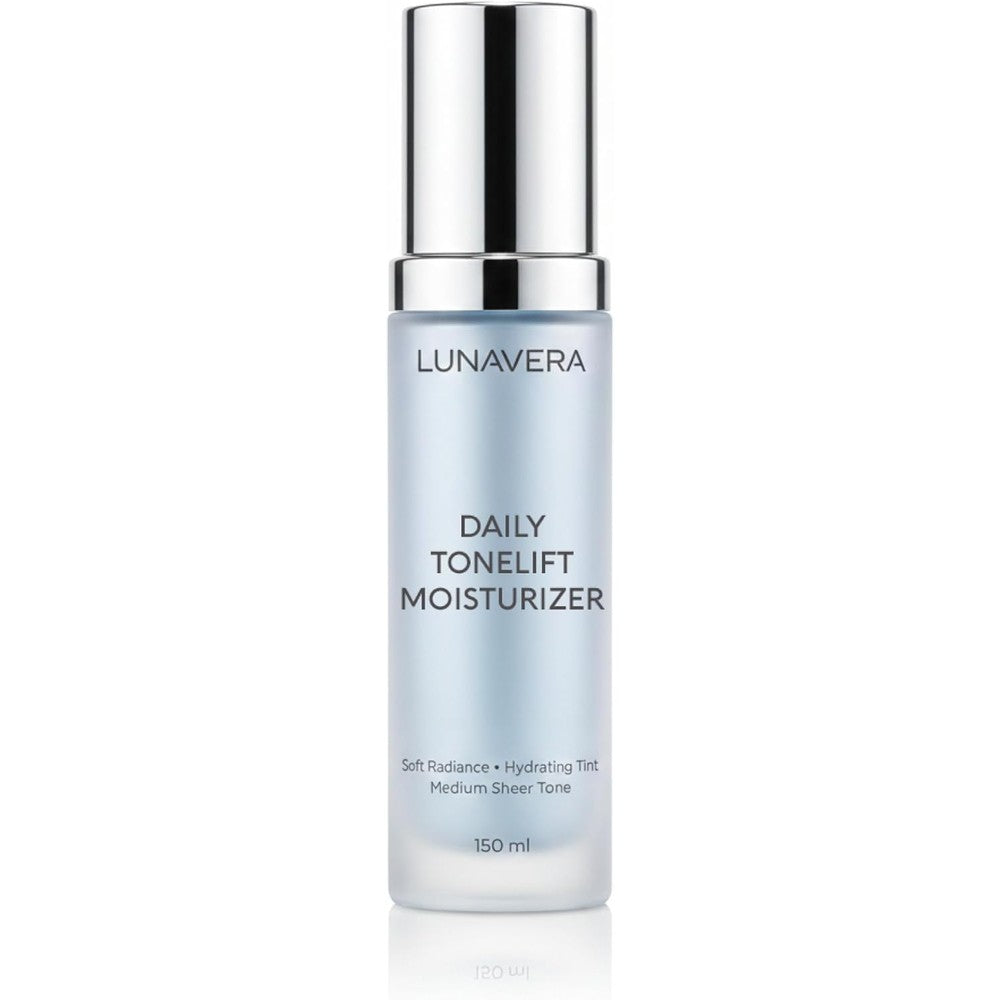 LUNAVERA Daily Tonelift Moisturizer 150 milliliter pump bottle front view authentic USA imported skin tint base