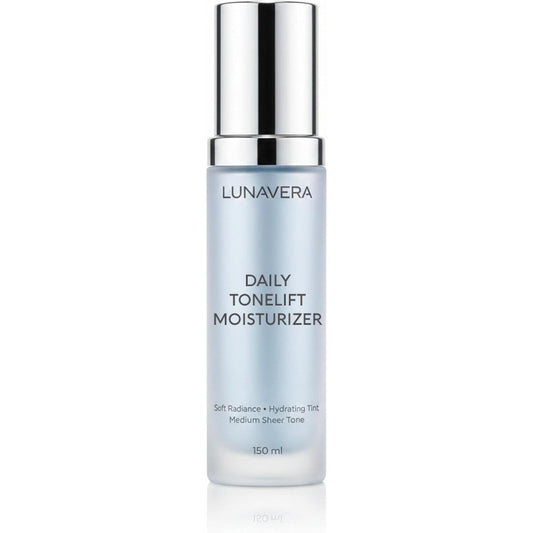 LUNAVERA Daily Tonelift Moisturizer 150 milliliter pump bottle front view authentic USA imported skin tint base