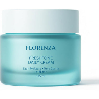 FLORENZA FreshTone Daily Cream front view jar of light moisture face cream