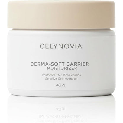 Celynovia Derma-Soft Barrier Moisturizer front view jar for sensitive skin hydration.