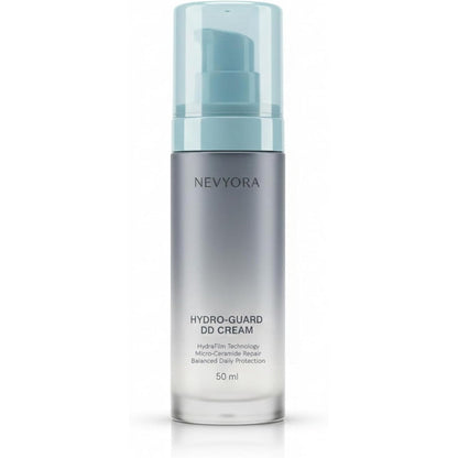 NEVYORA Hydro-Guard DD Cream front view showing the 50 ml packaging for daily skin barrier repair.