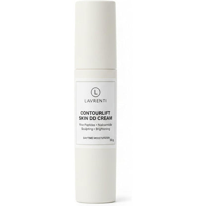 LAVRENTI ContourLift Skin DD Cream front view of the 50g pump bottle daytime moisturizer.