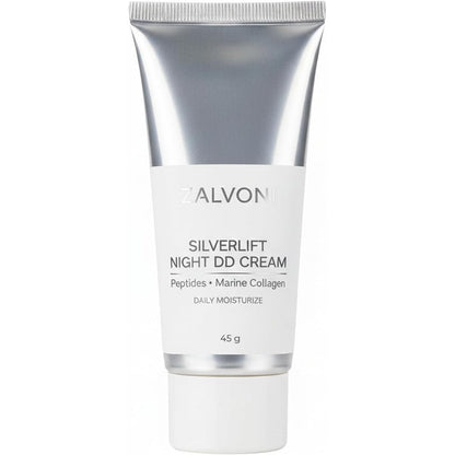 ZALVONI SilverLift Night Cream Peptides front view anti ageing moisturizer jar