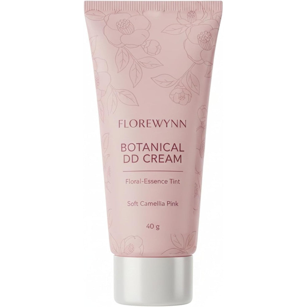 FLOREWYNN Botanical DD Cream front view of the floral illustrated tube.