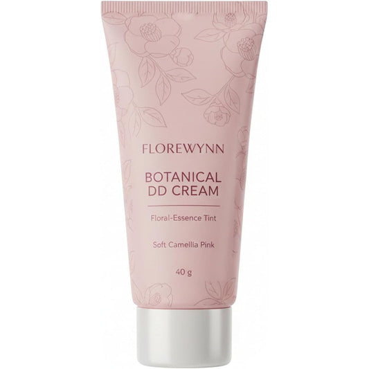 FLOREWYNN Botanical DD Cream front view of the floral illustrated tube.