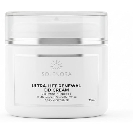 Solenora Ultra Lift Renewal Cream 30ml front view showing anti aging packaging.