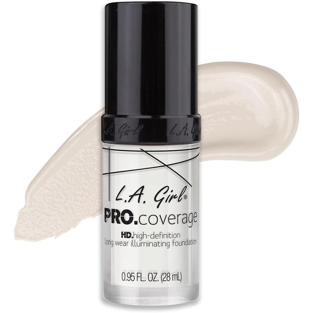 L.A. Girl Pro Coverage Illuminating Liquid Foundation White front view bottle
