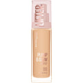 Maybelline Lifter Plump and Glow Foundation liquid bottle front view for radiant skin tone