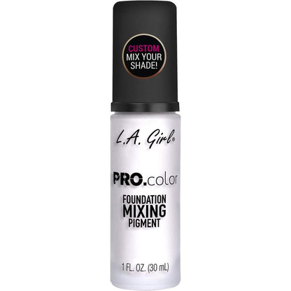 L.A. Girl PRO color Foundation Mixing Pigment White GLM711 bottle front view for shade adjusting