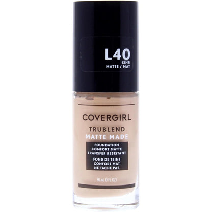 COVERGIRL TruBlend Matte Made Liquid Foundation Classic Ivory front view oil control face makeup