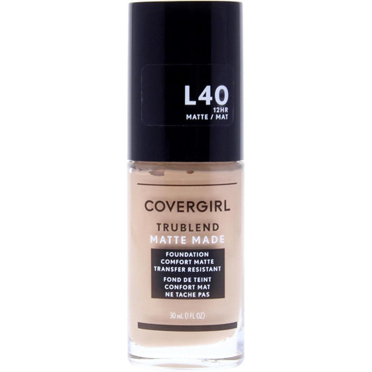 COVERGIRL TruBlend Matte Made Liquid Foundation Classic Ivory front view oil control face makeup