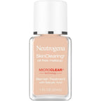 Neutrogena SkinClearing Liquid Foundation Buff 30 front view bottle packaging