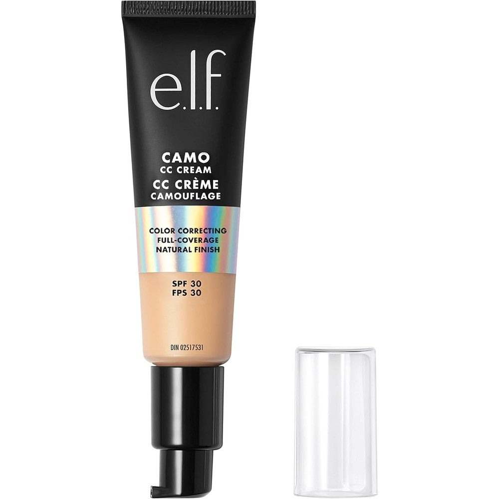 e.l.f. Camo CC Cream Light 240 W front view full coverage foundation tube