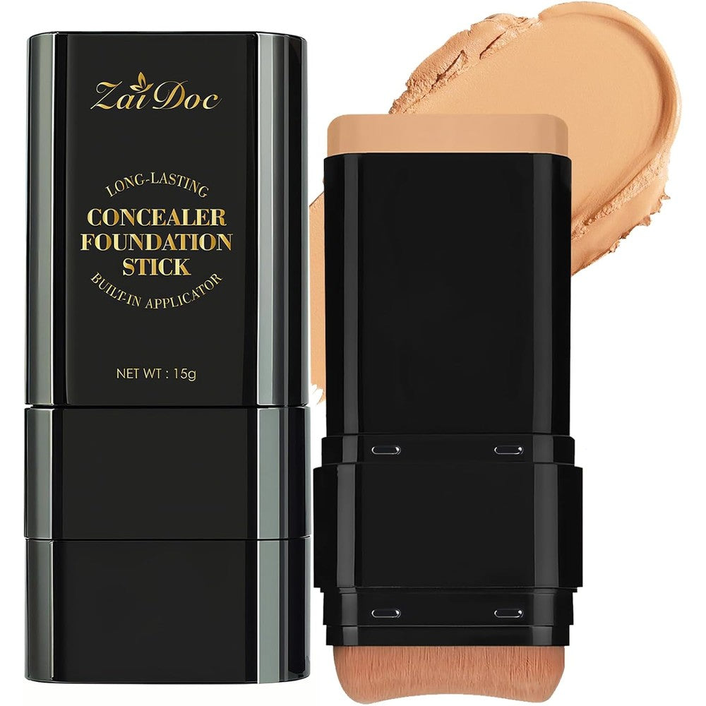 Zaidoc Concealer Foundation Stick front view showing the dual-ended makeup stick tool.