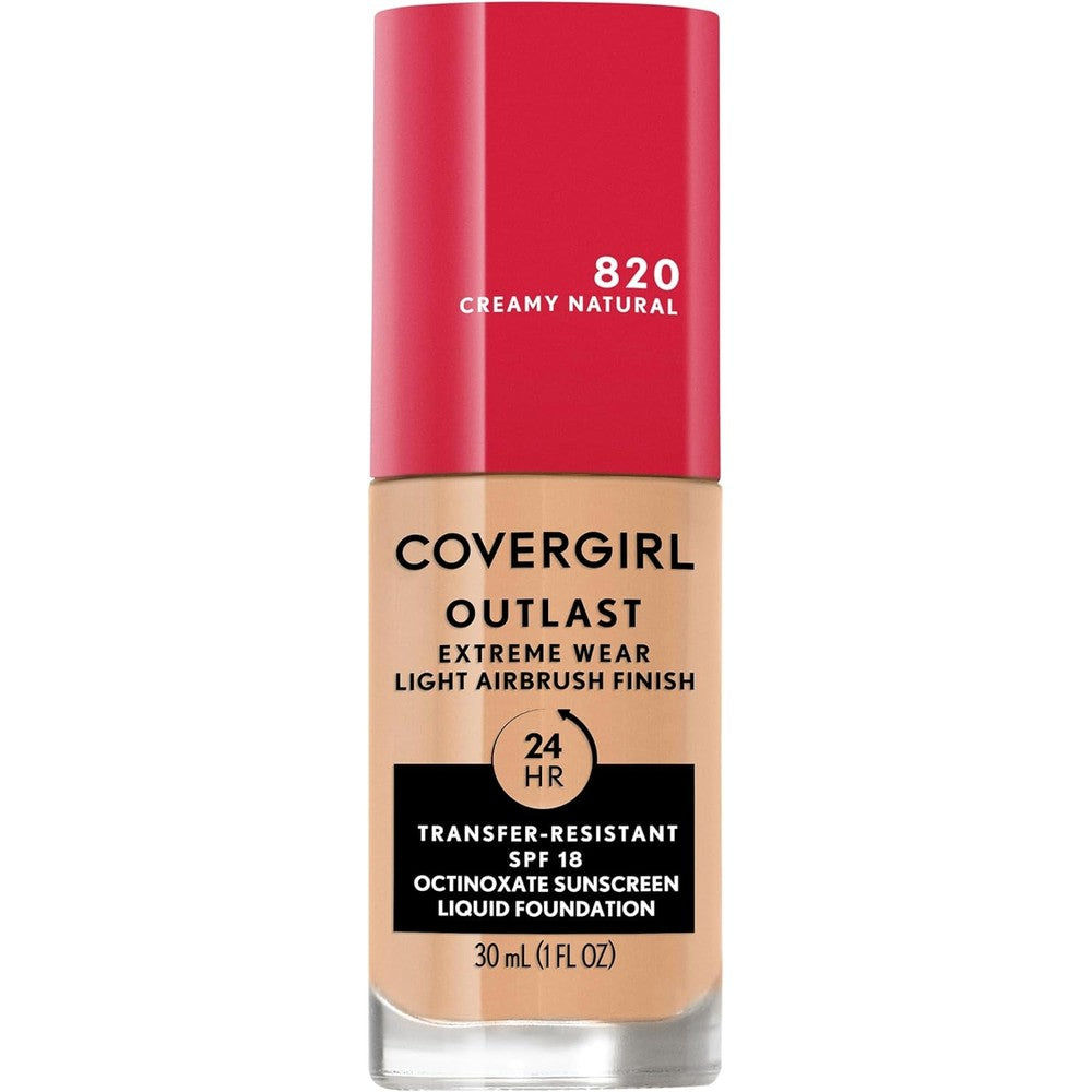 Covergirl Outlast Extreme Wear 3 in 1 foundation front view bottle