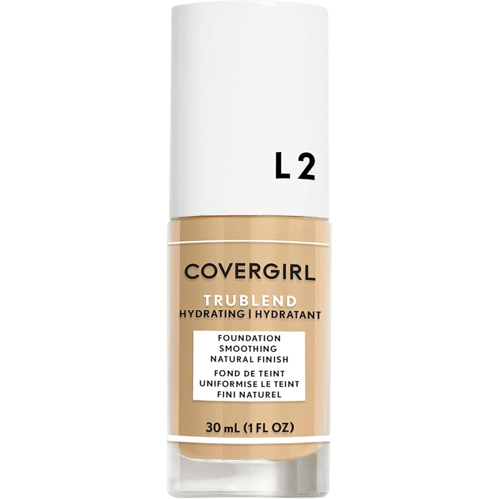 Covergirl TruBlend liquid foundation front view of bottle packaging