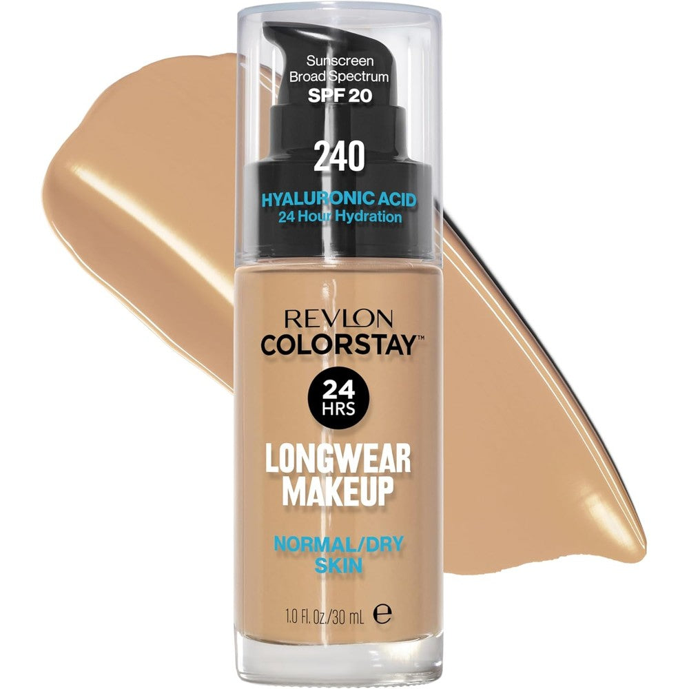 Revlon ColorStay Longwear Makeup bottle front view for normal and dry skin shopping online