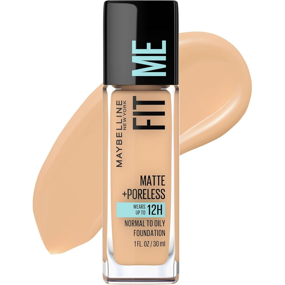 Maybelline New York Fit Me Matte and Poreless Liquid Foundation 220 Natural Beige front view