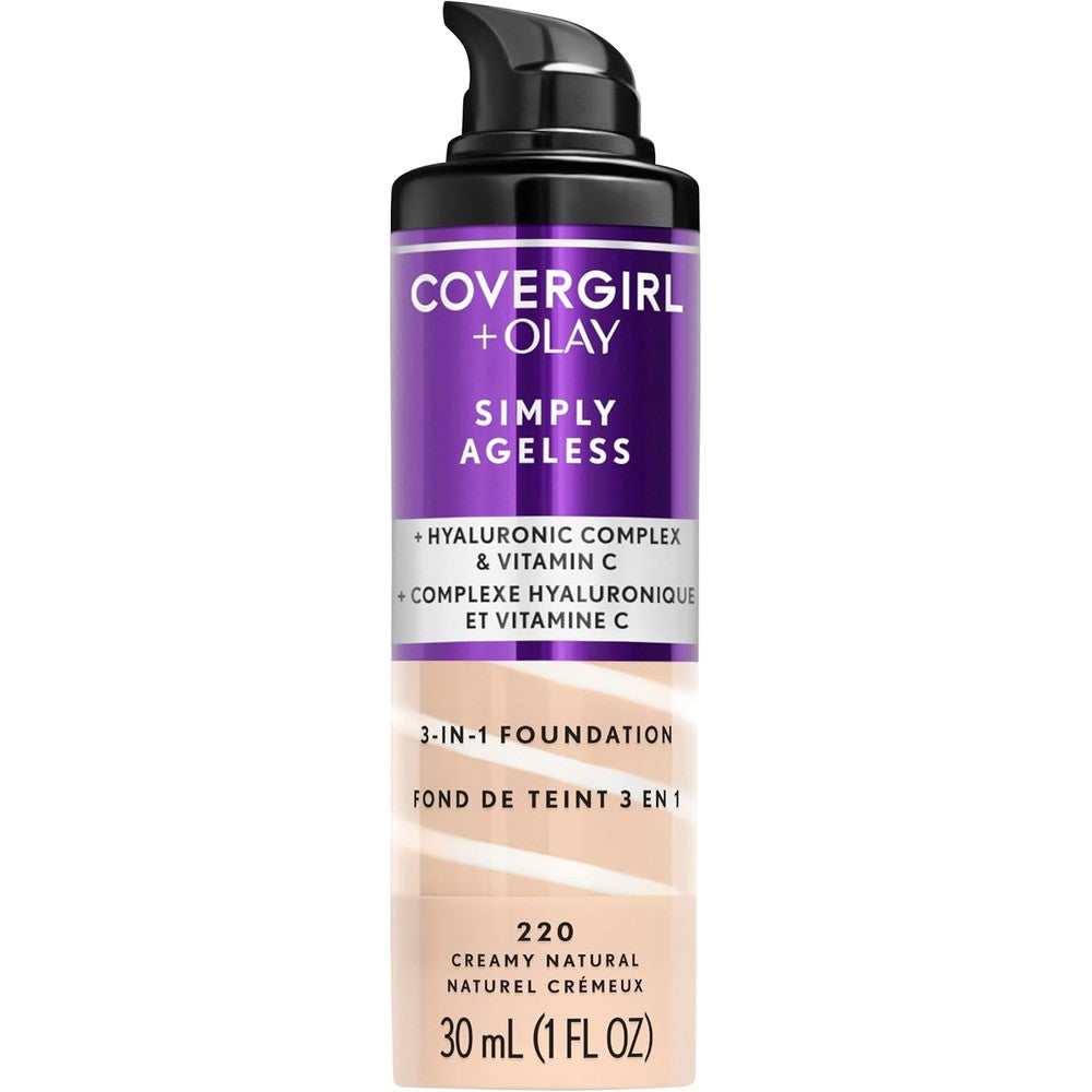 COVERGIRL Olay Simply Ageless liquid foundation front bottle view