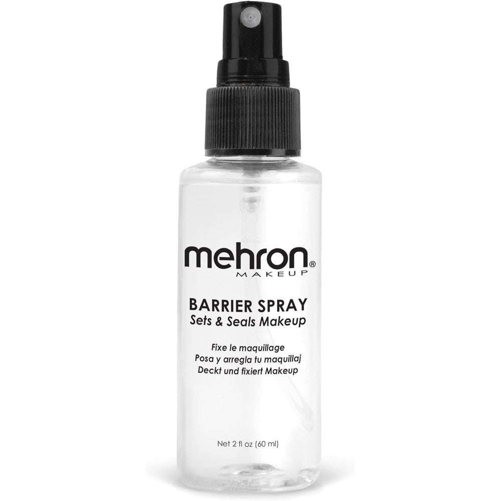 Mehron Makeup Barrier Spray front view bottle packaging