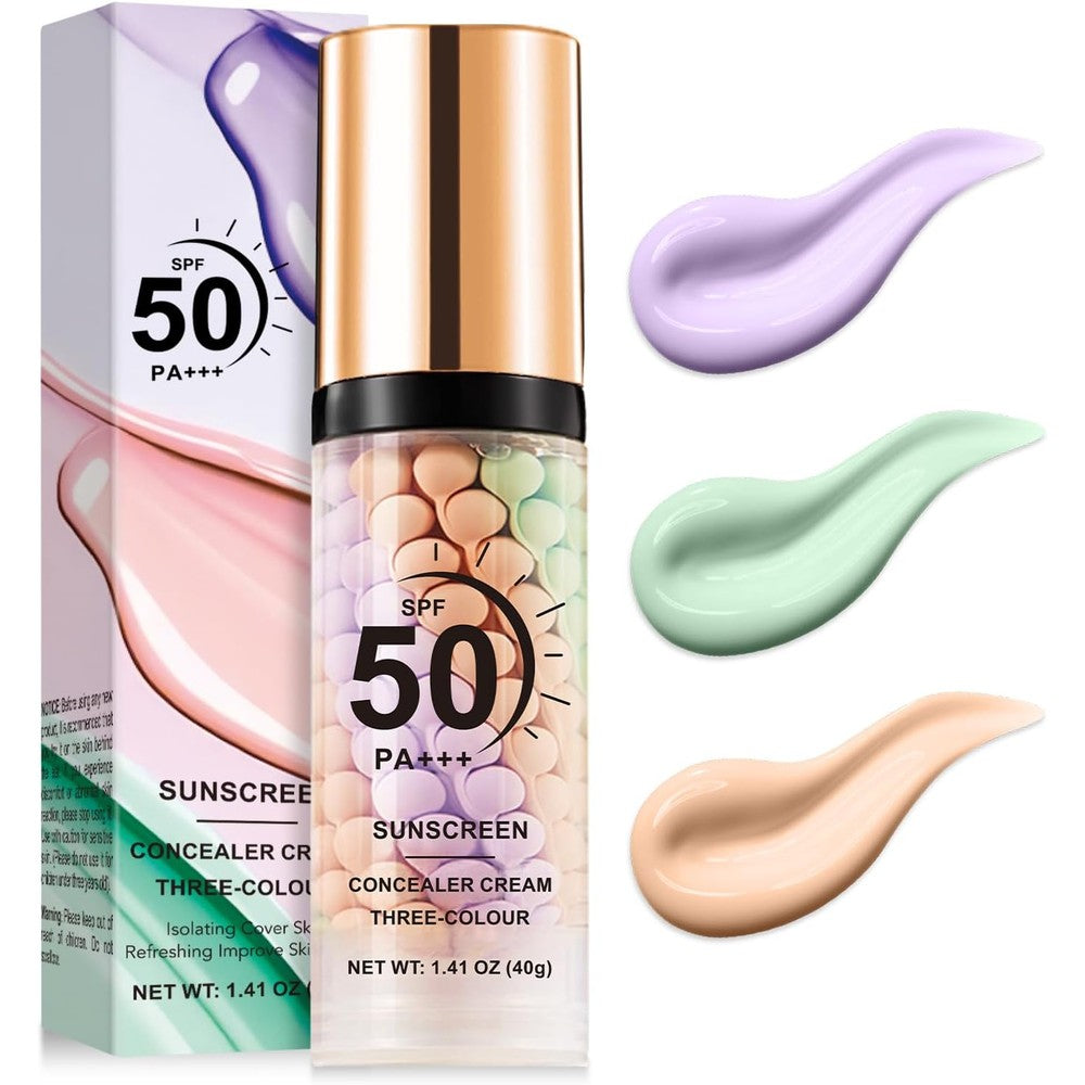 Qiufsse Scarman 3 in 1 color correcting serum front view packaging