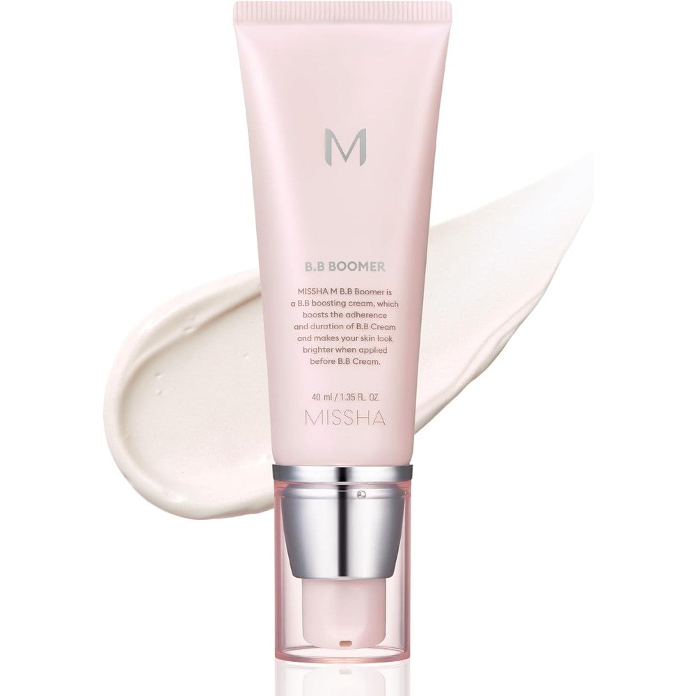 Missha M BB Boomer front view bottle with pump dispenser