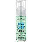 Essence Jelly Grip Hydrating Primer front view bottle showing green gel formula