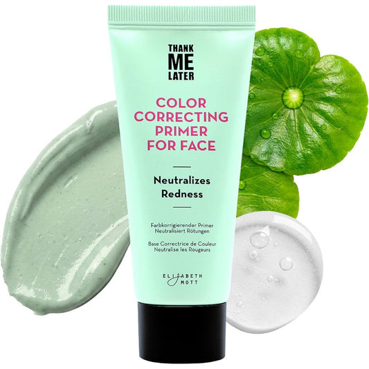Elizabeth Mott Thank Me Later Color Correcting Face Primer bottle front view