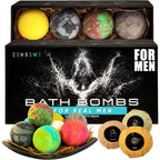 ZenseMe men bath bomb gift set front view packaging