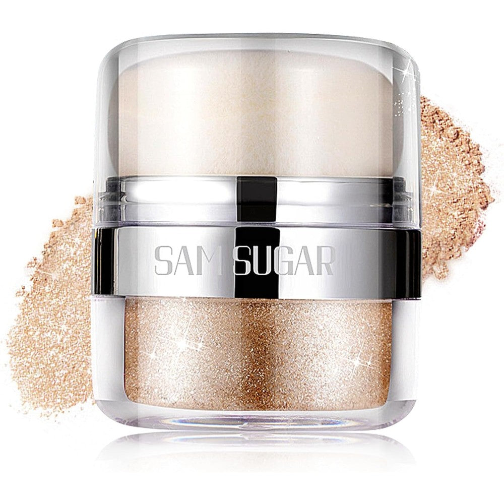 Afmicat body shimmer powder champagne gold front view