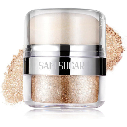 Afmicat body shimmer powder champagne gold front view