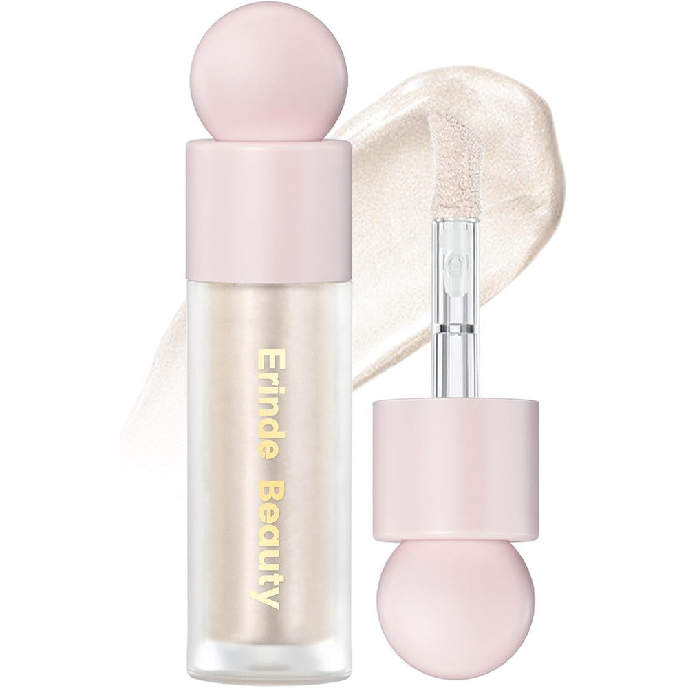 Erinde Liquid Highlighter in Moonlight shade front view product bottle