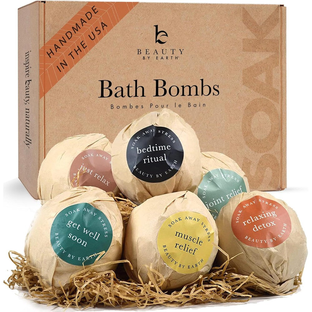 Beauty By Earth Bath Bombs Gift Set front view buy online
