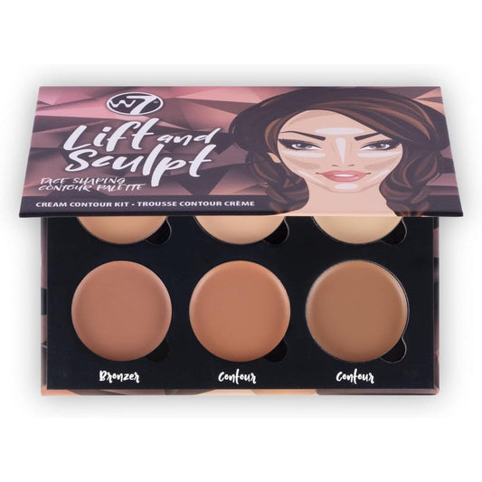 W7 Lift and Sculpt cream contour kit face shaping palette front view