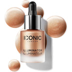 Iconic London Illuminator original liquid highlighter drops front view bottle packaging