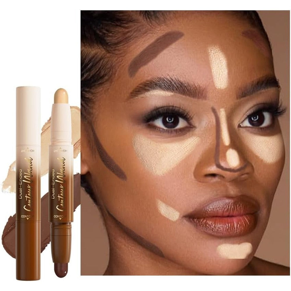 Baisen Diary Uock 2 in 1 Cream Contour Highlighter Stick front view cosmetic packaging