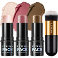 Lezero 3Pcs Contour Stick Makeup Kit front view packaging