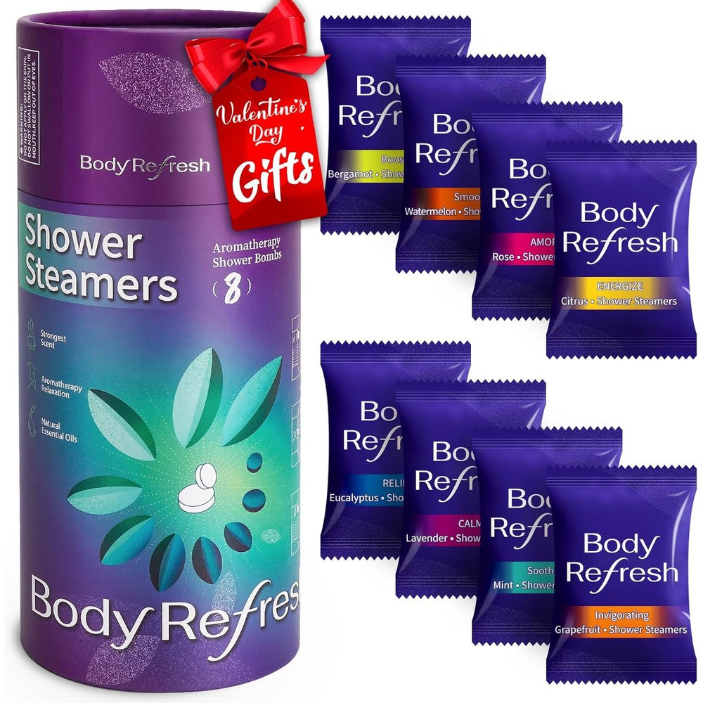 BodyRefresh shower steamers aromatherapy gift set front view