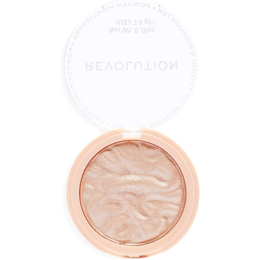 Revolution Beauty London Reloaded Pressed Powder Highlighter Just My Type front compact packaging view
