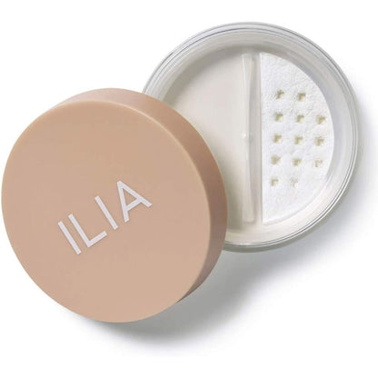Ilia Soft Focus Setting Powder translucent loose jar front view
