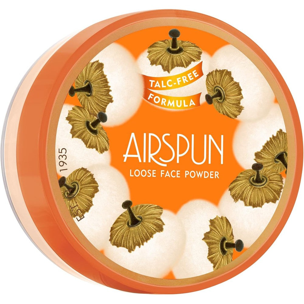 Airspun loose face powder front view packaging