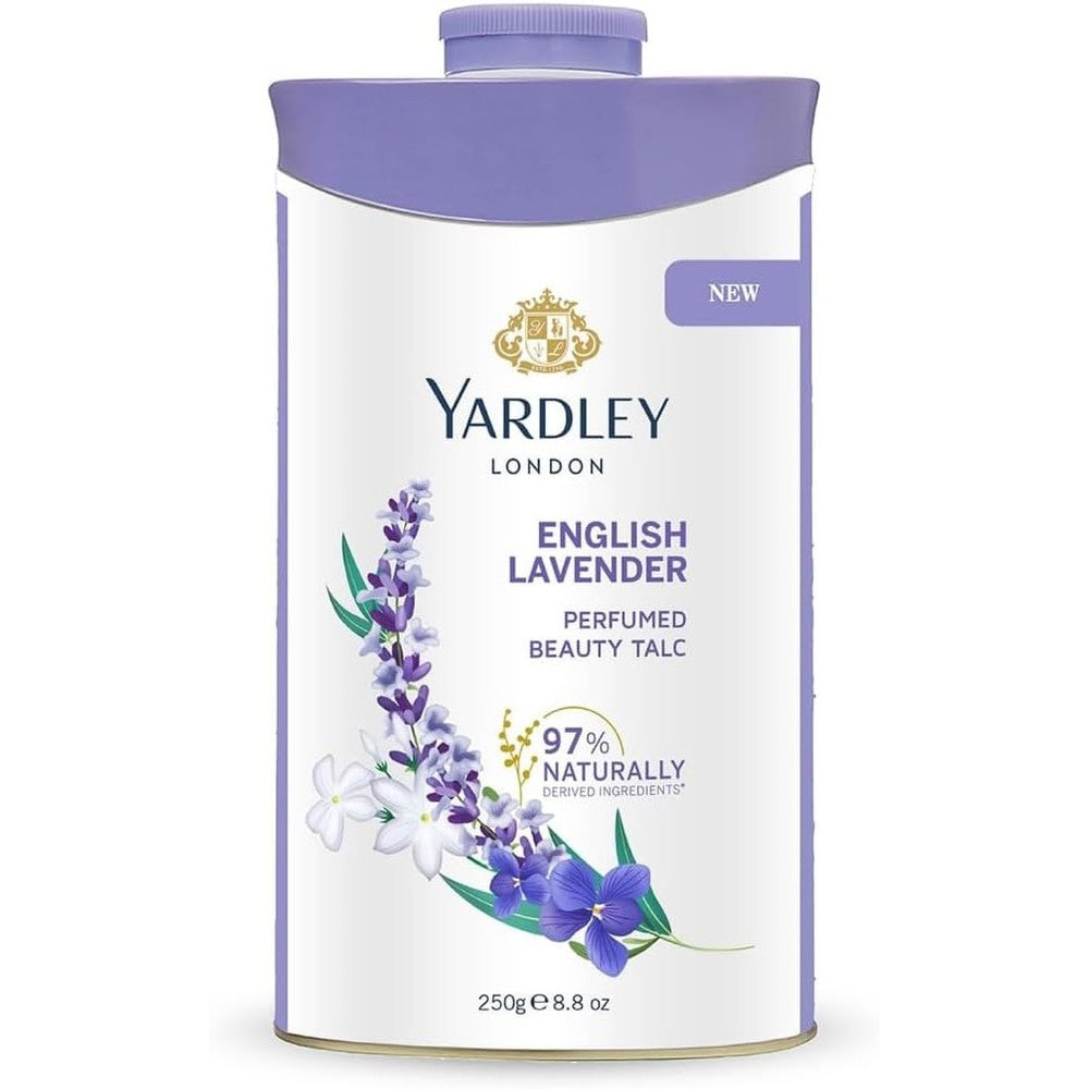 Yardley London English Lavender Perfumed Talc front view