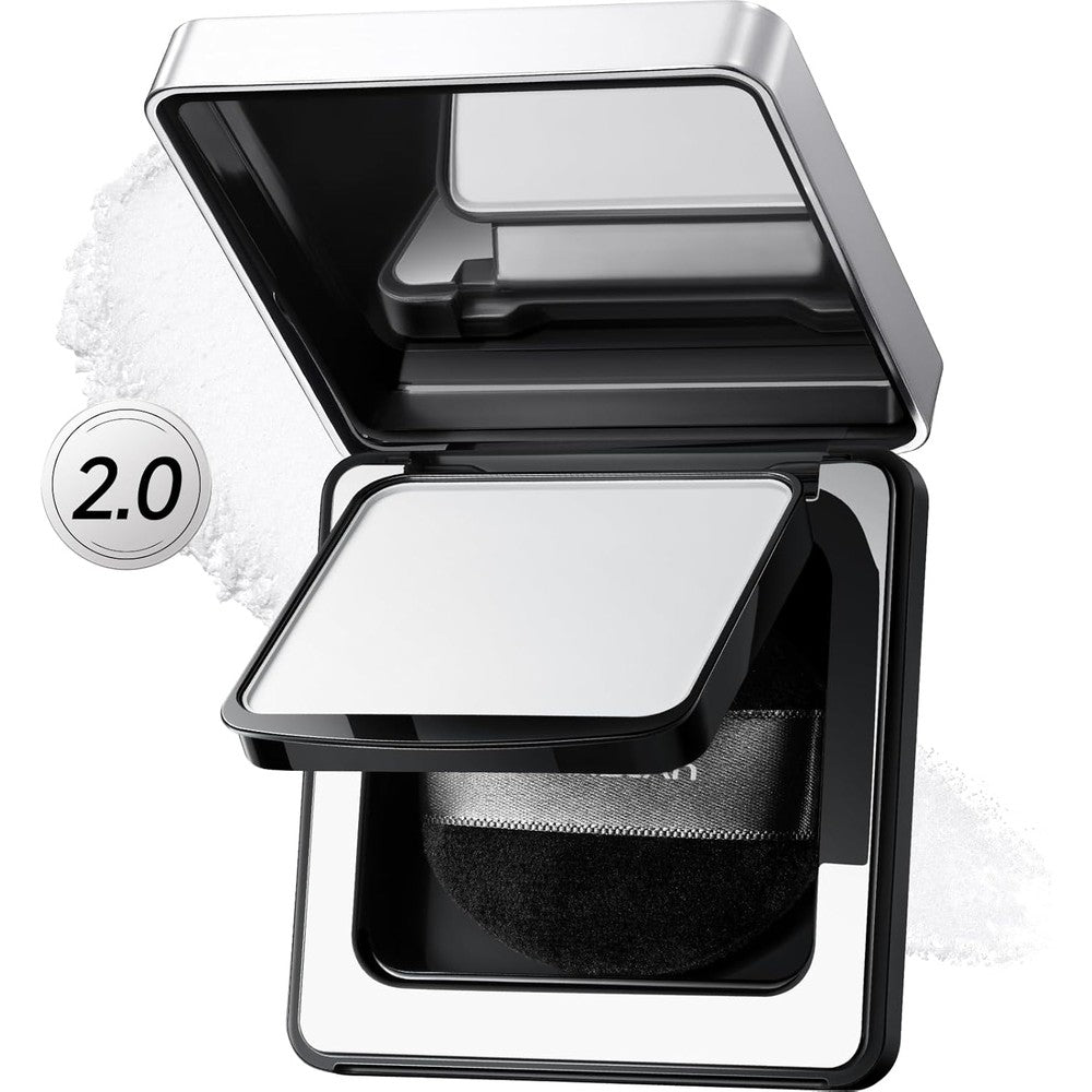 Carslan 2.0 Black Magnet Soft Focus Powder compact open showing translucent pressed powder texture