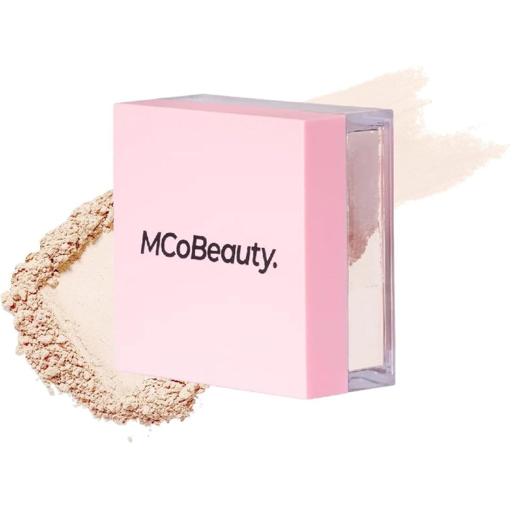 MCoBeauty Loose Powder Cool And Set Translucent front view container packaging