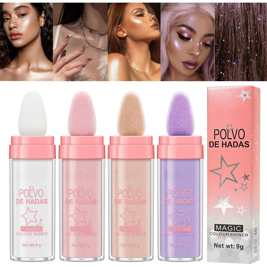 Ygache Urqt 4 Color Fairy Dust Highlight Patting Powder set