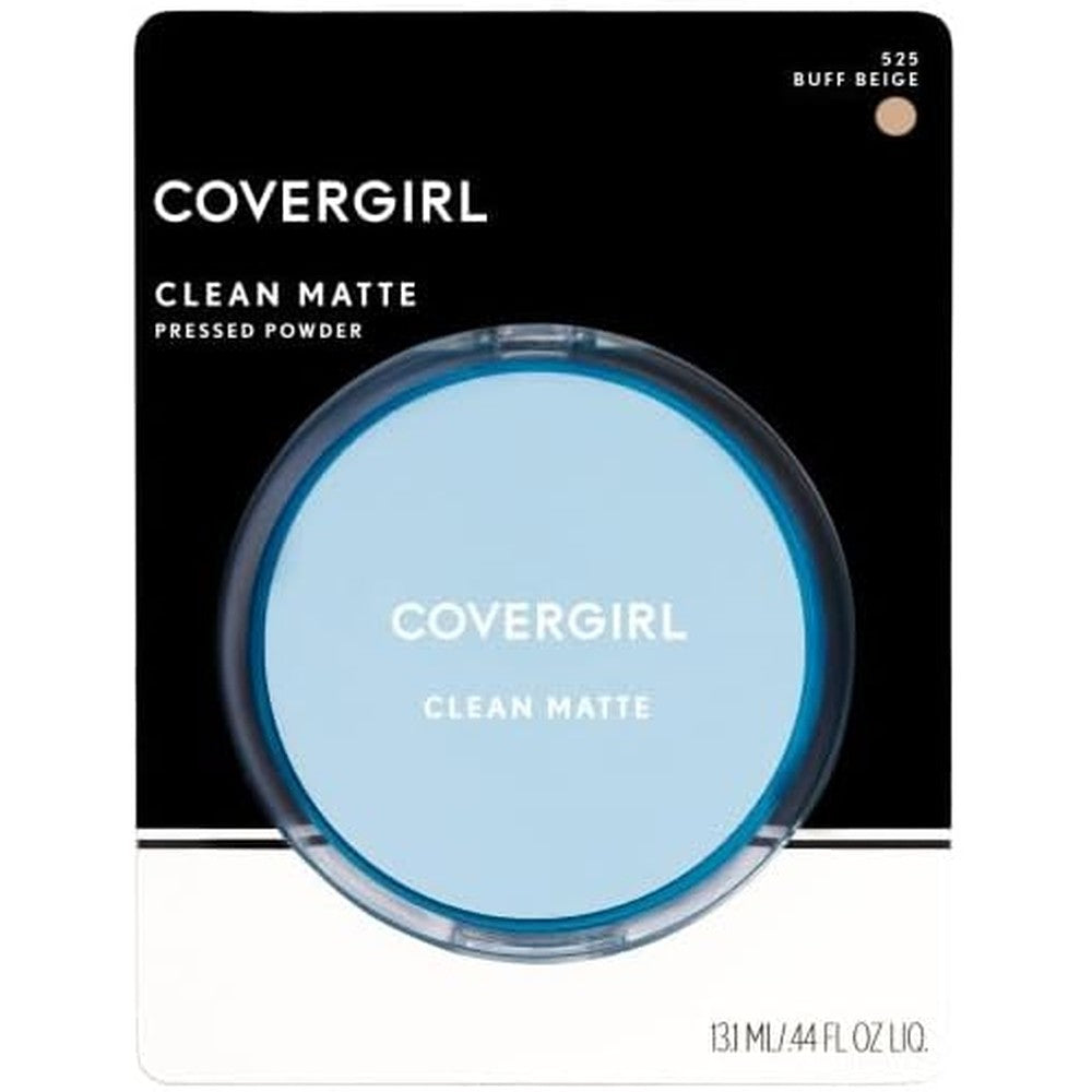 Covergirl Clean Matte Pressed Powder Buff Beige front view compact