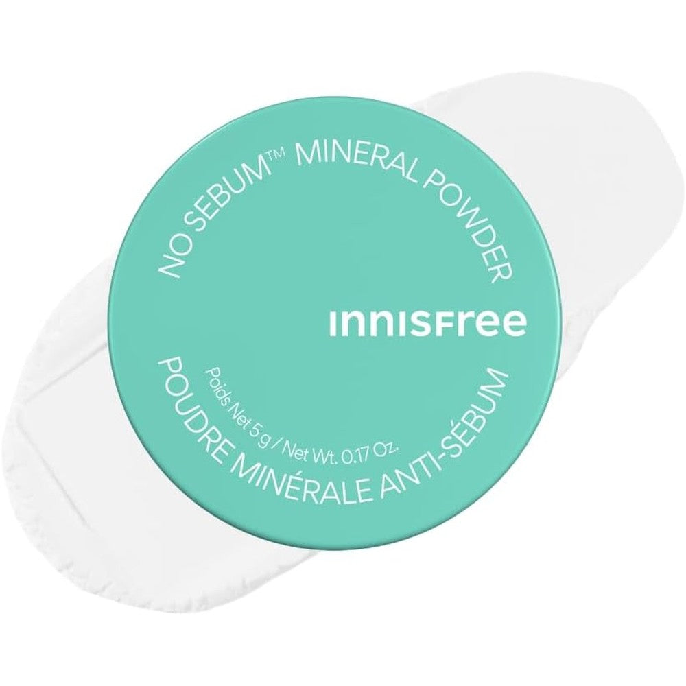 Innisfree No Sebum Matte Mineral Powder front view translucent setting powder